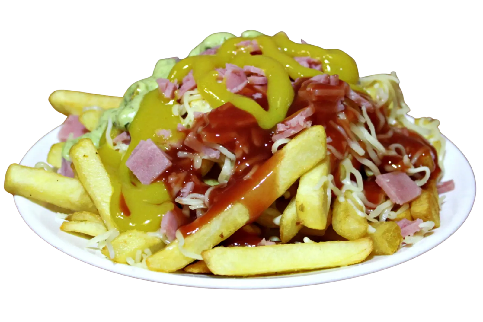Plato de papas preparadas en Pizzería 12-34